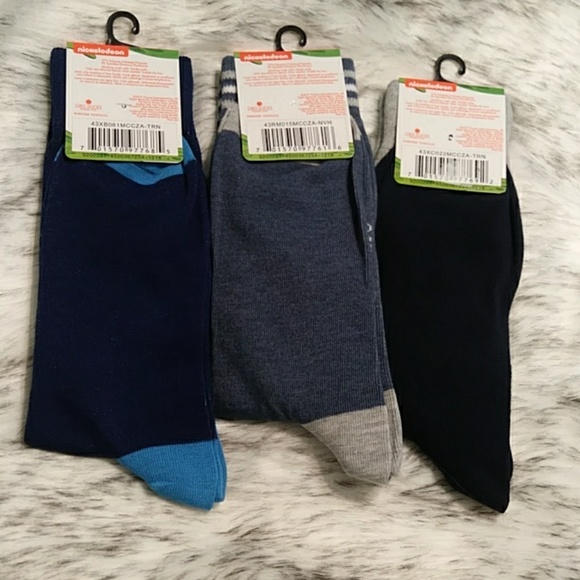 90's Nickelodeon 3 Pair Sock Bundle Unisex - Picture 2 of 5